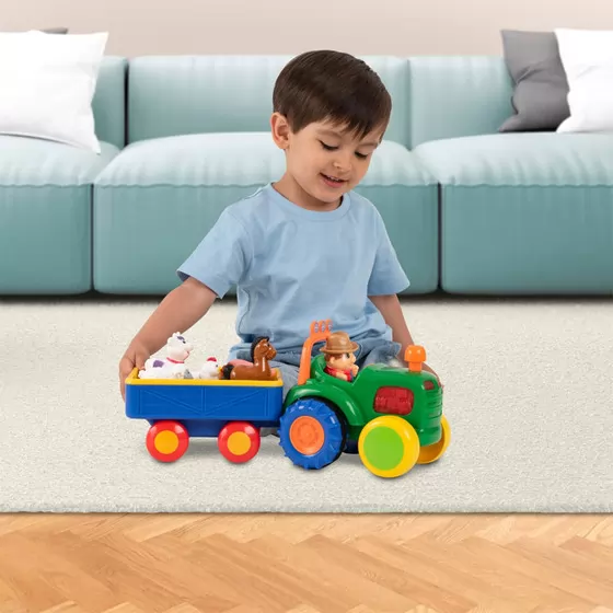 Игровой набор Kiddi Smart – Трактор с трейлером