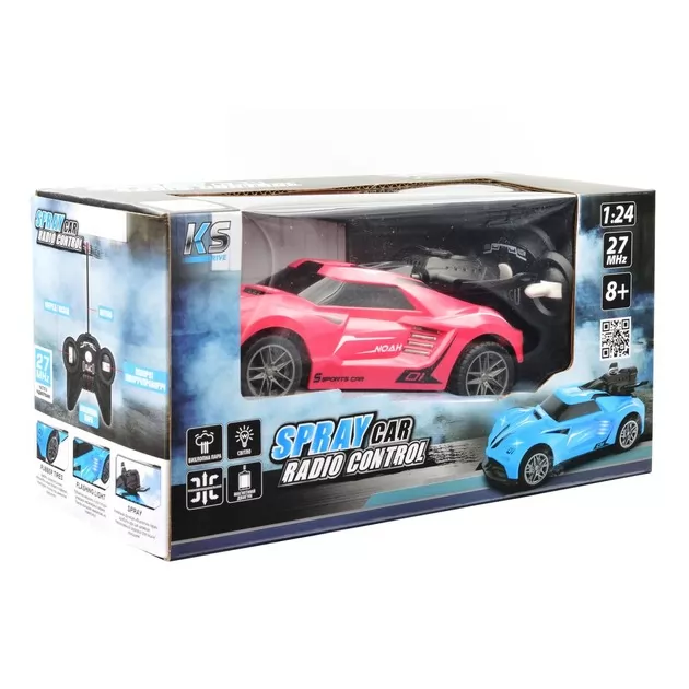 Автомобиль Spray Car на р/у &ndash; Sport (розовый, 1:24, туман)