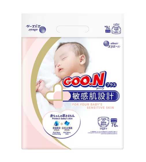 Подгузники Goo.N Plus для новорожденных (NB, до 5 кг, 76 шт) - 21000626_1.jpg - № 1