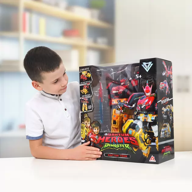 Игровой набор с роботом-трансформером Dinoster &ndash; Раптор Трон