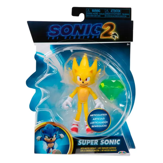 Ігрова фігурка з артикуляцією SONIC THE HEDGEHOG 2 W2 - Сонік зі смарагдом 10 cm