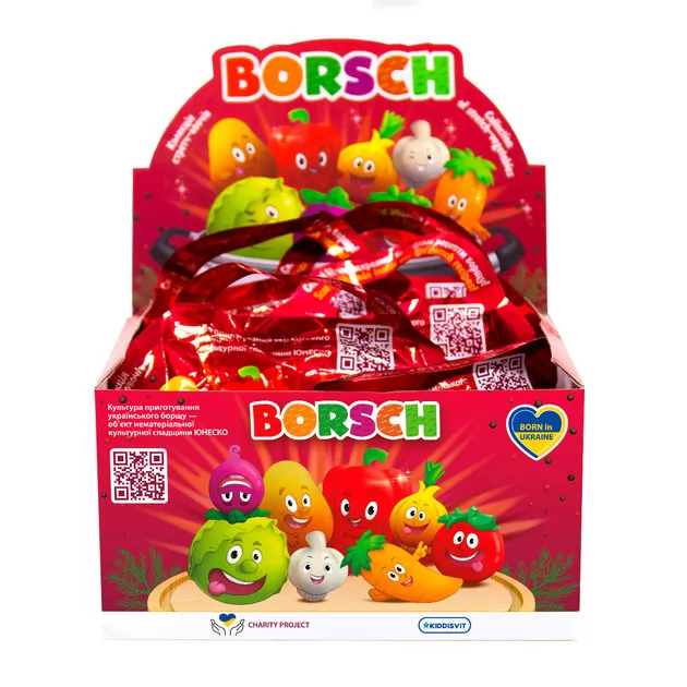 Стретч-іграшка у вигляді овочу &ndash; Вorsch (8 шт., у диспл.)