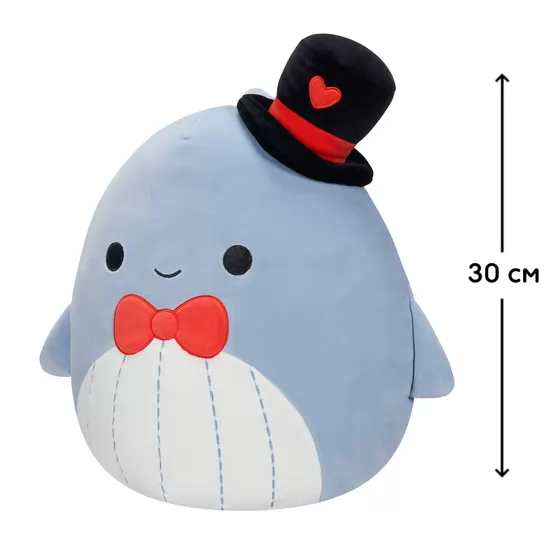 Мягкая игрушка Squishmallows – Синий кит Самир (30 cm)