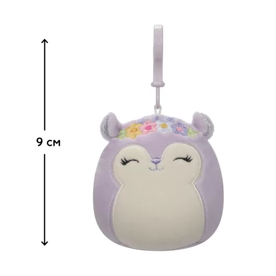 Мягкая игрушка на клипсе Squishmallows - Белка Сидни (9 cm)