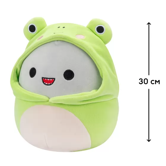 Мягкая игрушка Squishmallows - Акула Гордон (30 cm, в одежде)