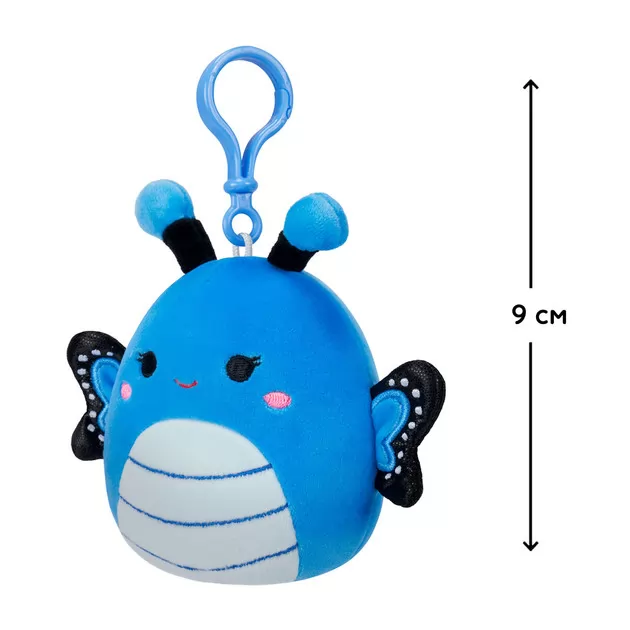 Мягкая игрушка на клипсе Squishmallows&ndash; Бабочка Вейверли (9cm)