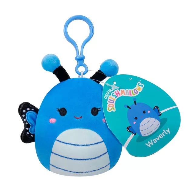 Мягкая игрушка на клипсе Squishmallows&ndash; Бабочка Вейверли (9cm)