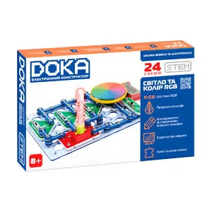 Конструктор электронный Doka Свет и цвет RGB