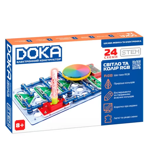 Конструктор электронный Doka Свет и цвет RGB"" - D70700_1.jpg - № 1