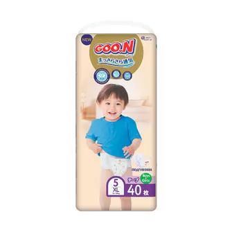 Набір підгузків Gоо.N Premium Soft для дітей 12-20 кг (розсір 5(XL), на липучках, унісекс, 40*2 шт)