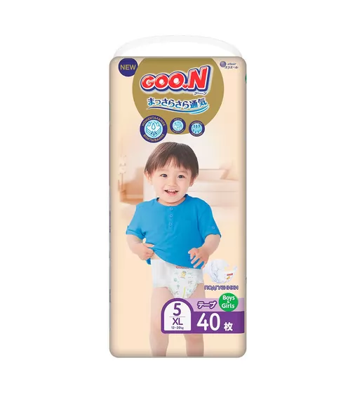 Набор подгузников Goo.N Premium Soft для детей (XL, 12-20 кг, 40*2 шт) - 863226_1.jpg - № 1