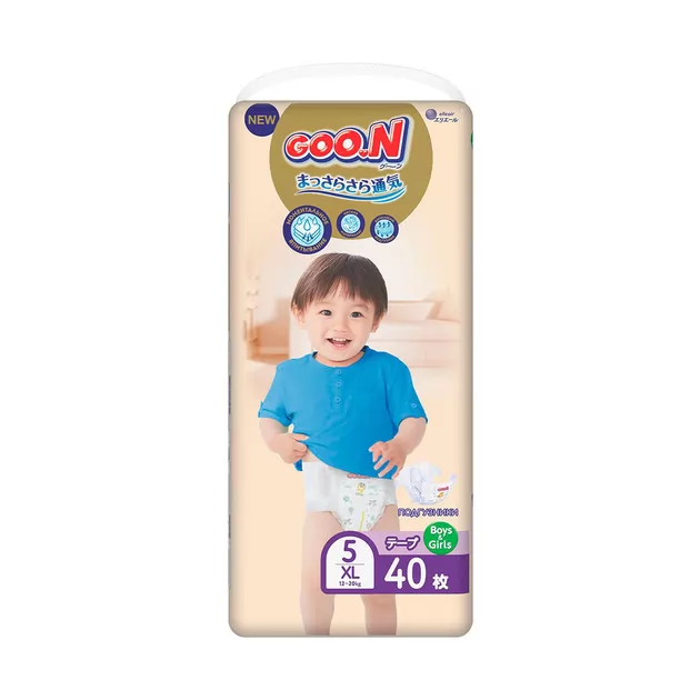 Набор подгузников Goo.N Premium Soft для детей (XL, 12-20 кг, 40*2 шт)