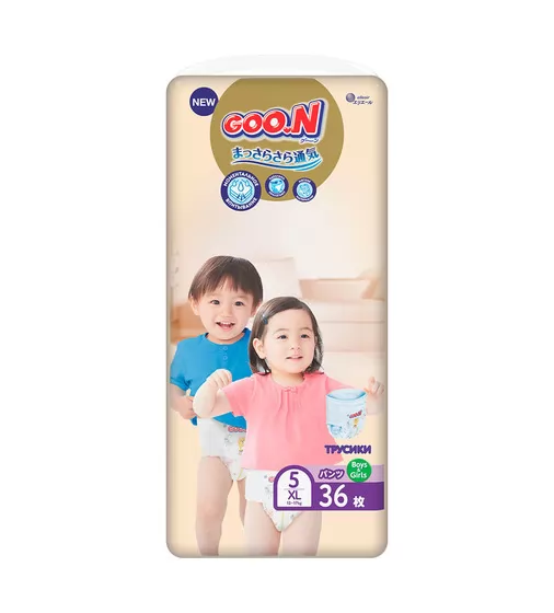 Набор трусиков-подгузников  Gоо.N Premium Soft для детей 12-17 кг (размер 5(XL), унисекс, 36*2 шт) - 863229_1.jpg - № 1