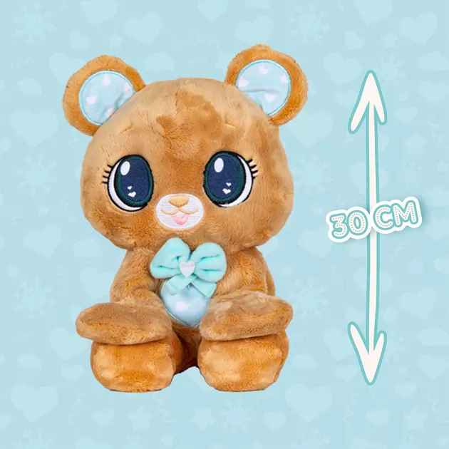 М&rsquo;яка іграшка Peekapets &ndash; Коричневий ведмедик