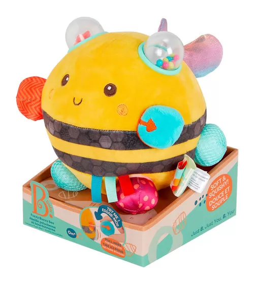 Сенсорная мягкая игрушка – Пчелка пушистик дзиж - BX2037Z_10.jpg - № 10