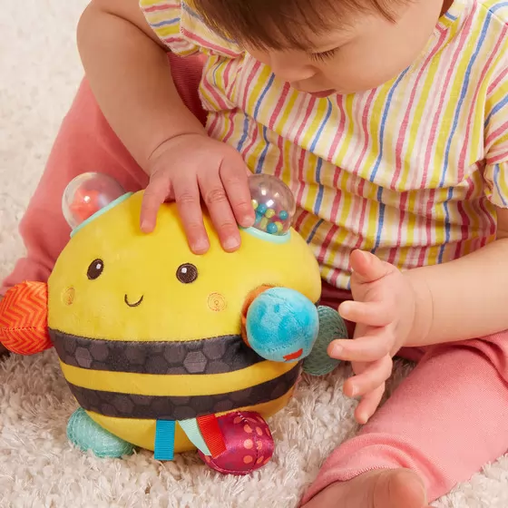 Сенсорная мягкая игрушка – Пчелка пушистик дзиж