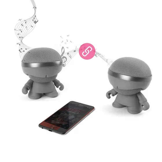 Акустика Xoopar - Xboy Glow (12 Cm, Серая, Bluetooth, Стерео, С Mp3-Проигрывателем С Sd-Карты)
