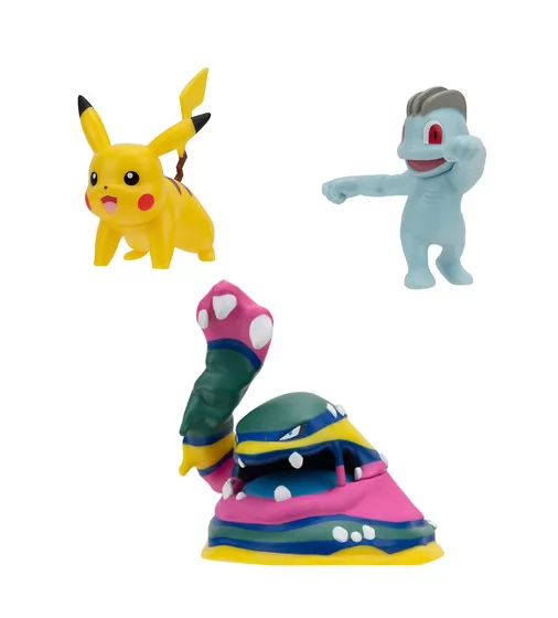 Набір ігрових фігурок Pokemon W19 - Мачоп, Пікачу, Алола Мак - PKW3597_3.jpg - № 3