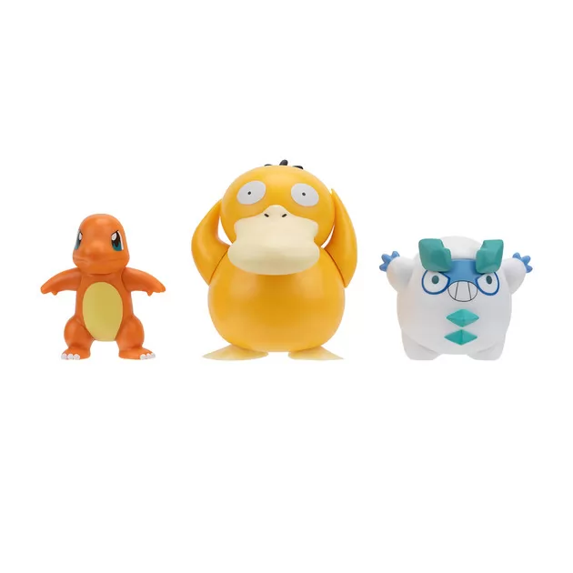 Набор игровых фигурок Pokemon W19 - Чармандер, Галарский Дарумака, Псайдак