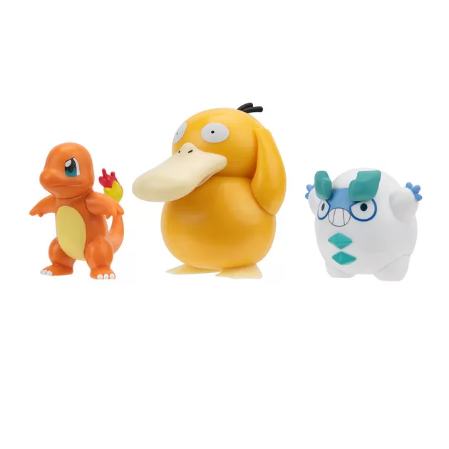 Набор игровых фигурок Pokemon W19 - Чармандер, Галарский Дарумака, Псайдак
