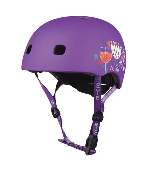 Защитный шлем Micro - Фиолетовый с цветами (52-56 cm, M) - AC2138BX_2.jpg - № 2