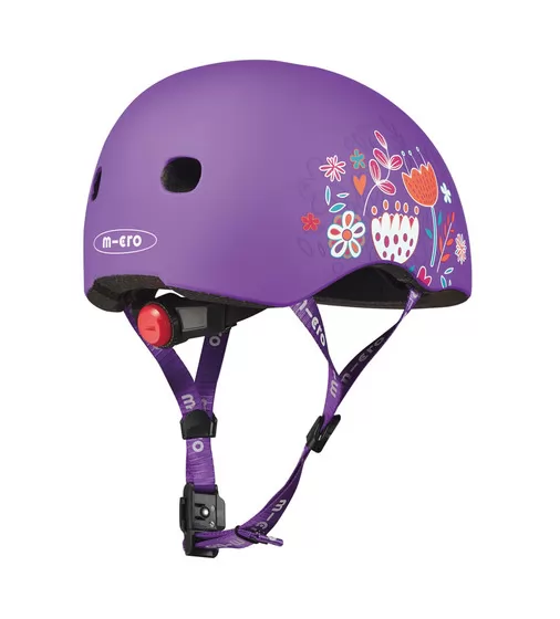 Захисний шолом Micro - Фіолетовий з квітами (48–53 cm, S) - AC2137BX_5.jpg - № 5