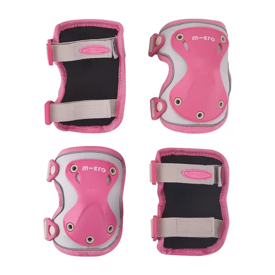 Защитный комплект наколенники и налокотники Micro - Розовый (М)
