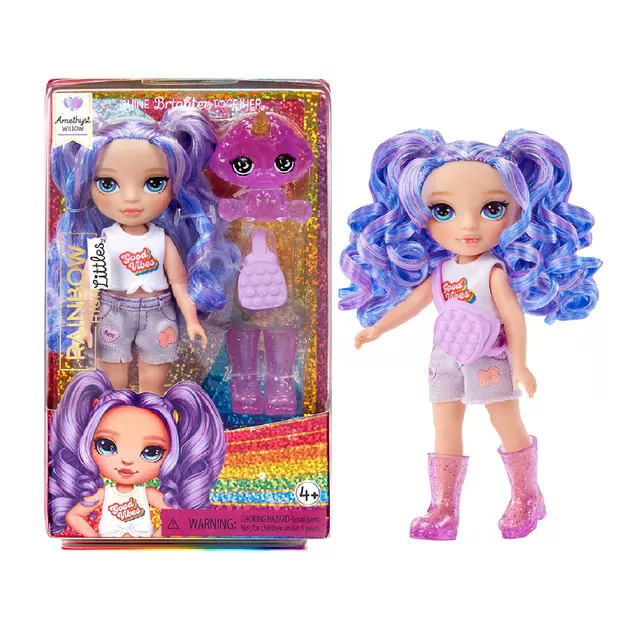 Игровой набор с куклой Rainbow High серии Littles" - Аметиста"