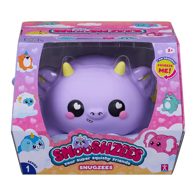 Коллекционная игрушка-антистресс Smooshzees серии Snugzees - Дракон Паффин