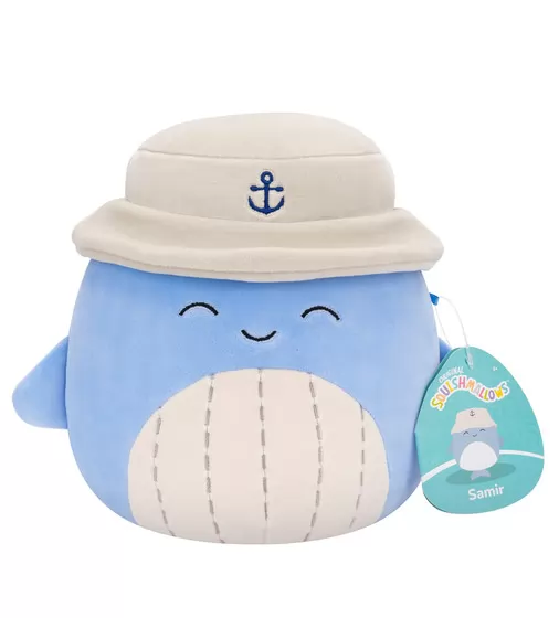 М'яка іграшка Squishmallows &ndash; Синій кит Самір у панамі (19 cm) - SQCR06593_7.jpg - № 7