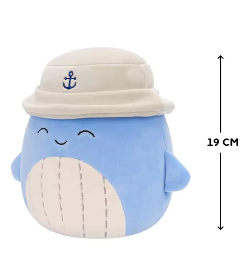 М'яка іграшка Squishmallows &ndash; Синій кит Самір у панамі (19 cm) - SQCR06593_2.jpg - № 2