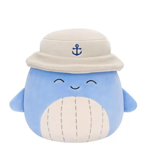 М'яка іграшка Squishmallows &ndash; Синій кит Самір у панамі (19 cm) - SQCR06593_1.jpg - № 1