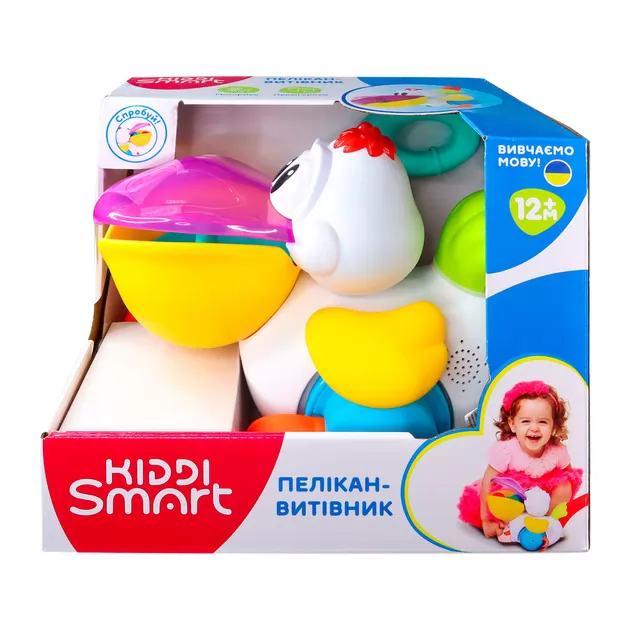 Іграшка-каталка Kiddi Smart &ndash; Пелікан-Витівник (українська)