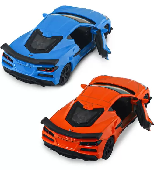 Автомодель - Chevrolet Corvette Z06 2023 (помаранчевий, світло-блакитний) - 250383W_10.jpg - № 10