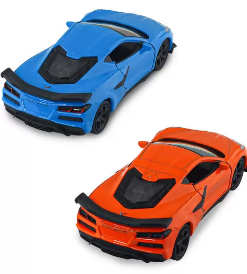 Автомодель - Chevrolet Corvette Z06 2023 (помаранчевий, світло-блакитний) - 250383W_5.jpg - № 5
