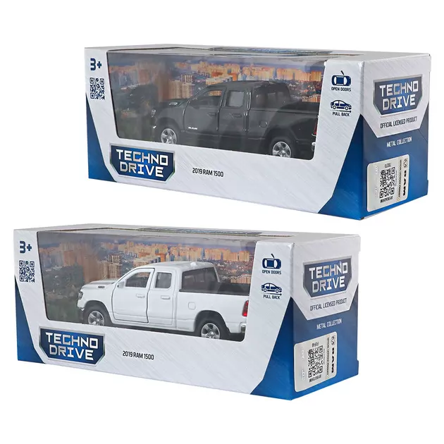 Автомодель - RAM 1500 2019 (белый, черный)