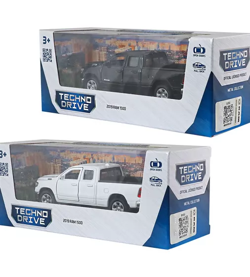 Автомодель - RAM 1500 2019 (белый, черный) - 250385W_12.jpg - № 12