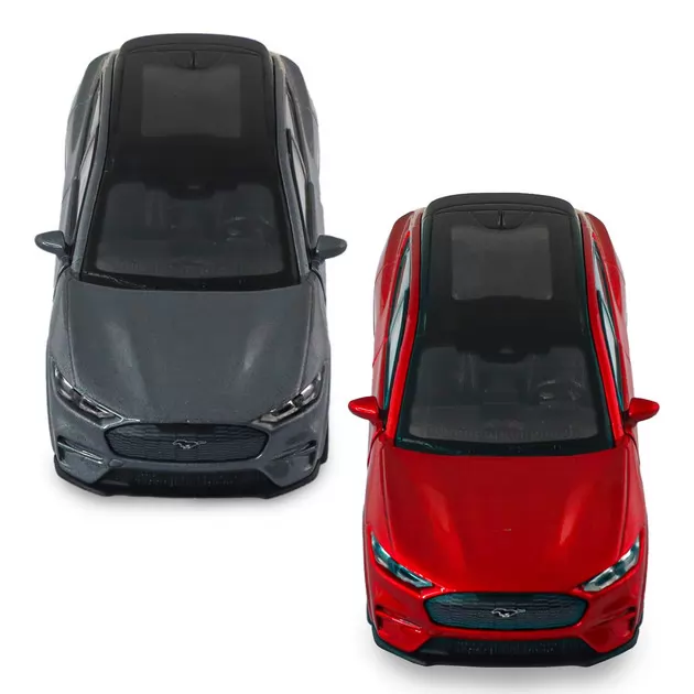Автомодель - Ford Mustang Mach-E GT 2023 (червоний, сріблясто-сірий)