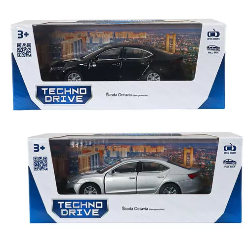 Автомодель - Skoda Octavia (черный, серебристый) за 315.00 грн