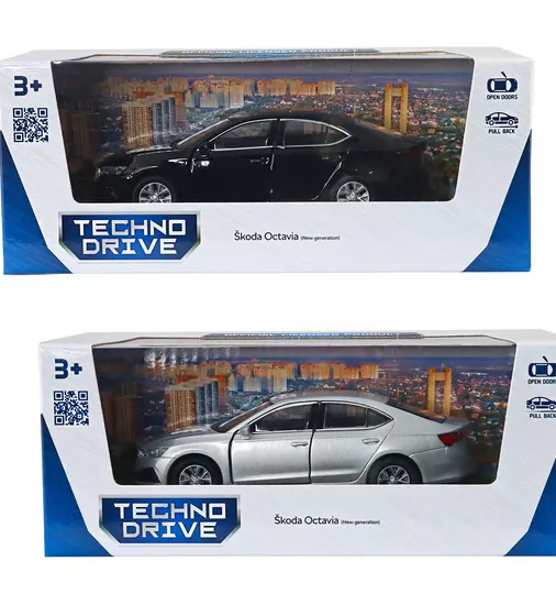 Автомодель - Skoda Octavia (черный, серебристый) - 250389W_13.jpg - № 13