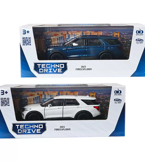 Автомодель - Ford Explorer 2023 (перламутрово-білий, блакитний металік) - 250392W_13.jpg - № 13