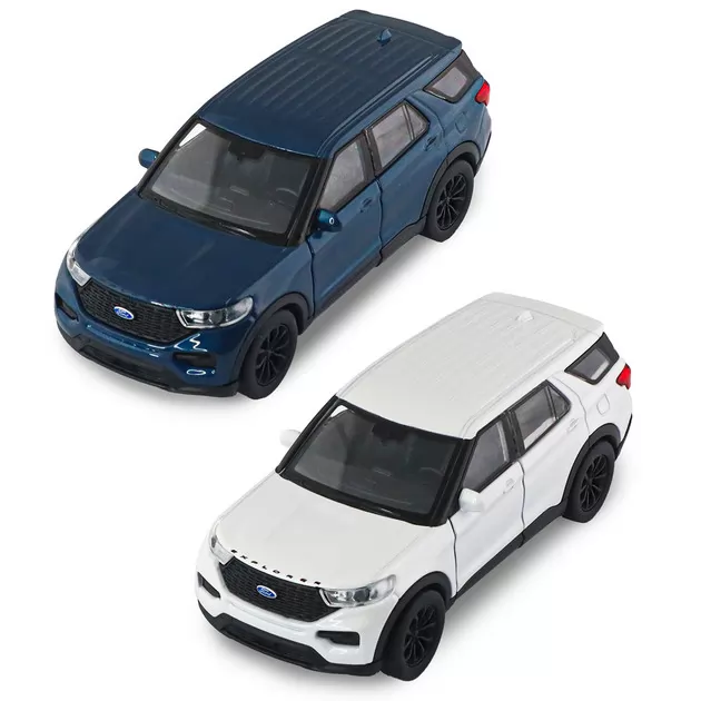 Автомодель - Ford Explorer 2023 (перламутрово-білий, блакитний металік)
