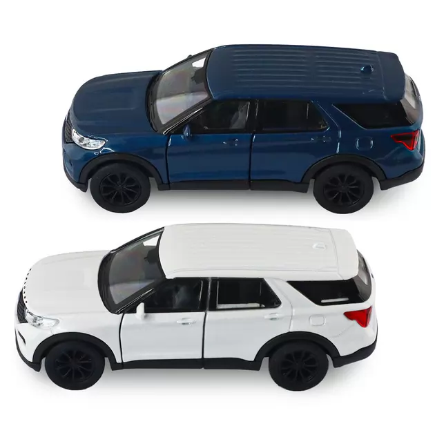 Автомодель - Ford Explorer 2023 (перламутрово-білий, блакитний металік)