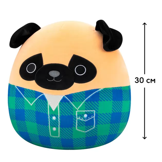 Мягкая игрушка Squishmallows &ndash; Мопс Принц (30 cm)