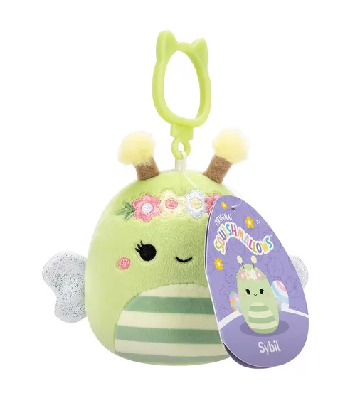 Мягкая игрушка на клипсе Squishmallows &ndash; Пчелка Сибил - SQCP00460_7.jpg - № 7