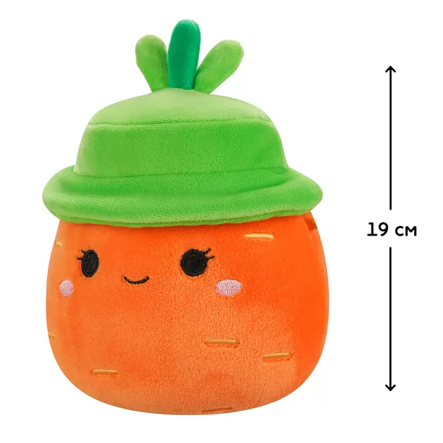 М'яка іграшка Squishmallows - Морквина Кароліна в капелюсі (19 cm)