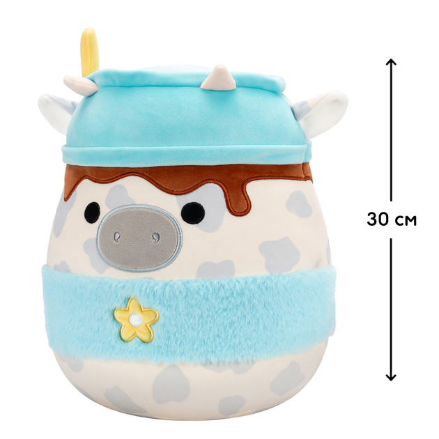 М'яка іграшка Squishmallows – Сіра корівка (30 cm)