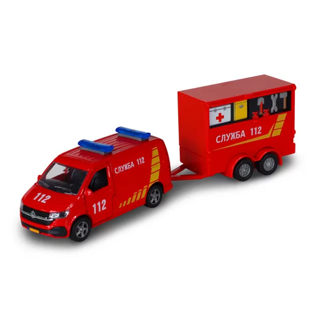 Игровой набор - Volkswagen Служба 112 (с прицепом) за 555.00 грн