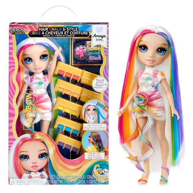 Ігровий набір з лялькою Rainbow High серії Крейда для волосся та стиль &ndash; Амая