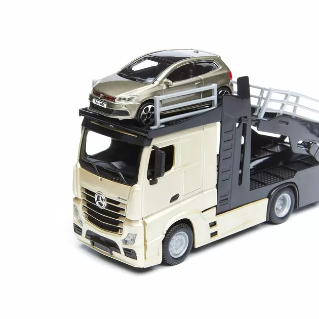 Ігровий Набір - Автотранспортер Mercedes-Benz Actros З Автомоделлю Vw Polo Gti Mark 5